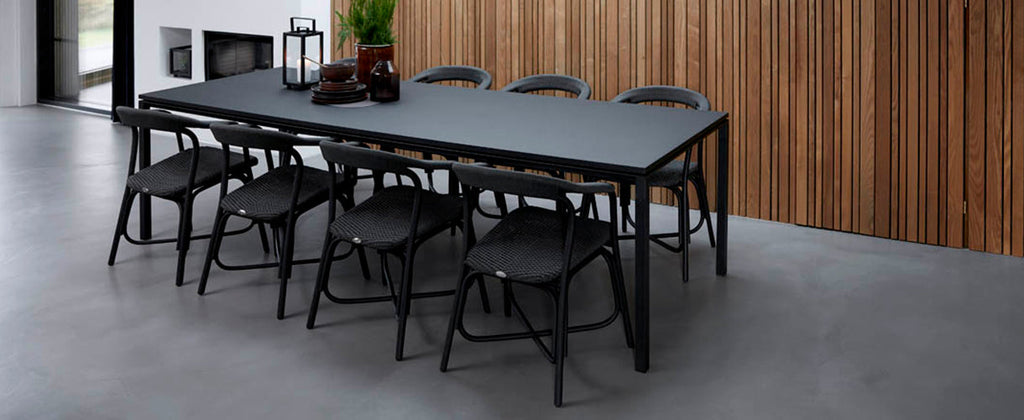 Large dining table with plenty of space for guests