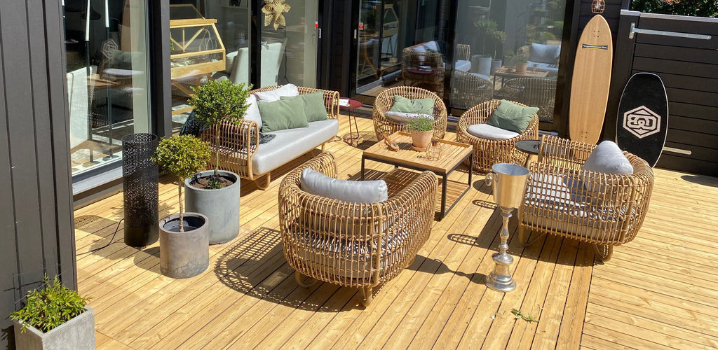 Lovely outdoor area with space for the whole family