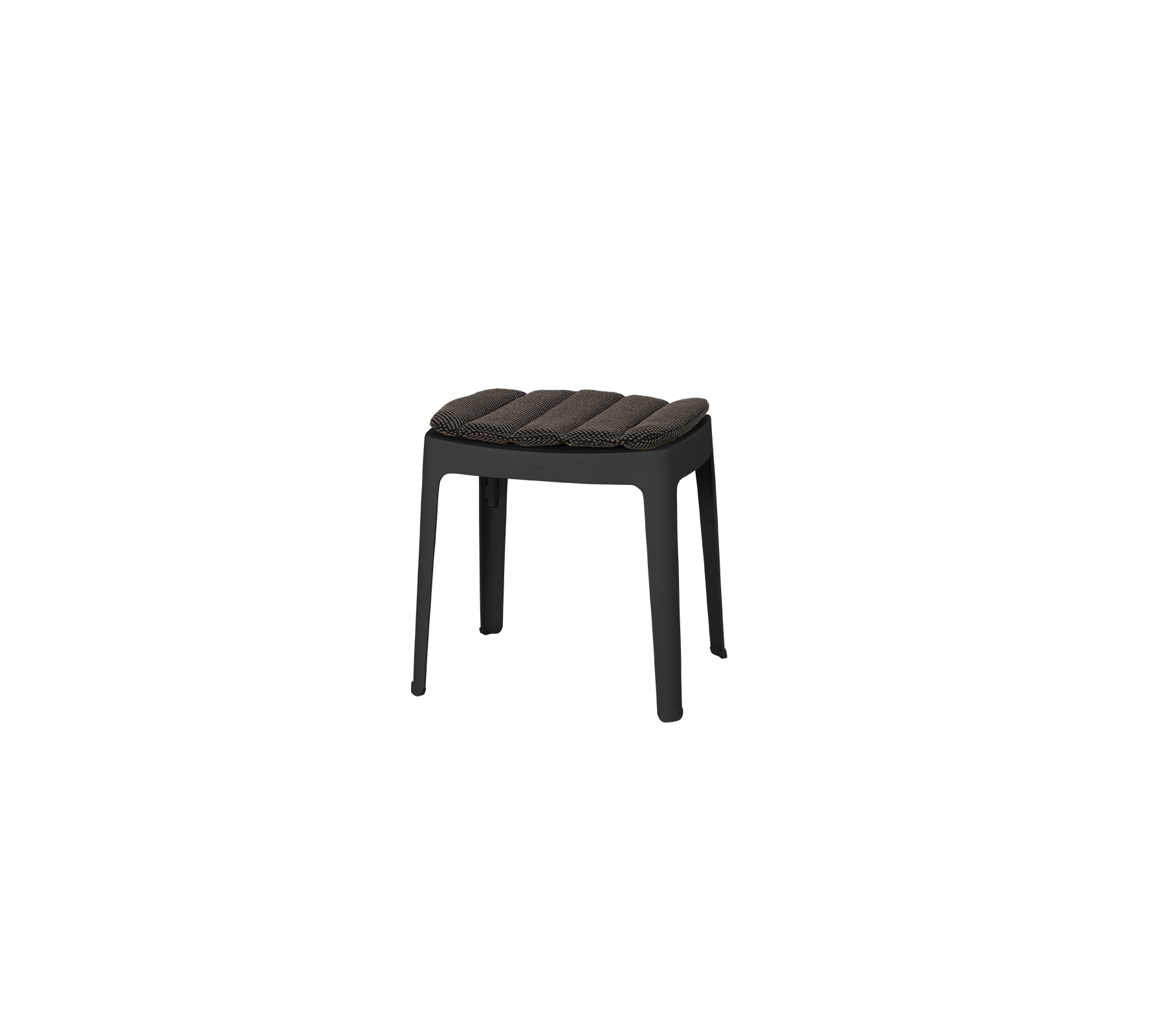 Un taburete elegante y minimalista con asiento acolchado y patas resistentes, perfecto para opciones de asiento versátiles en diversos entornos.