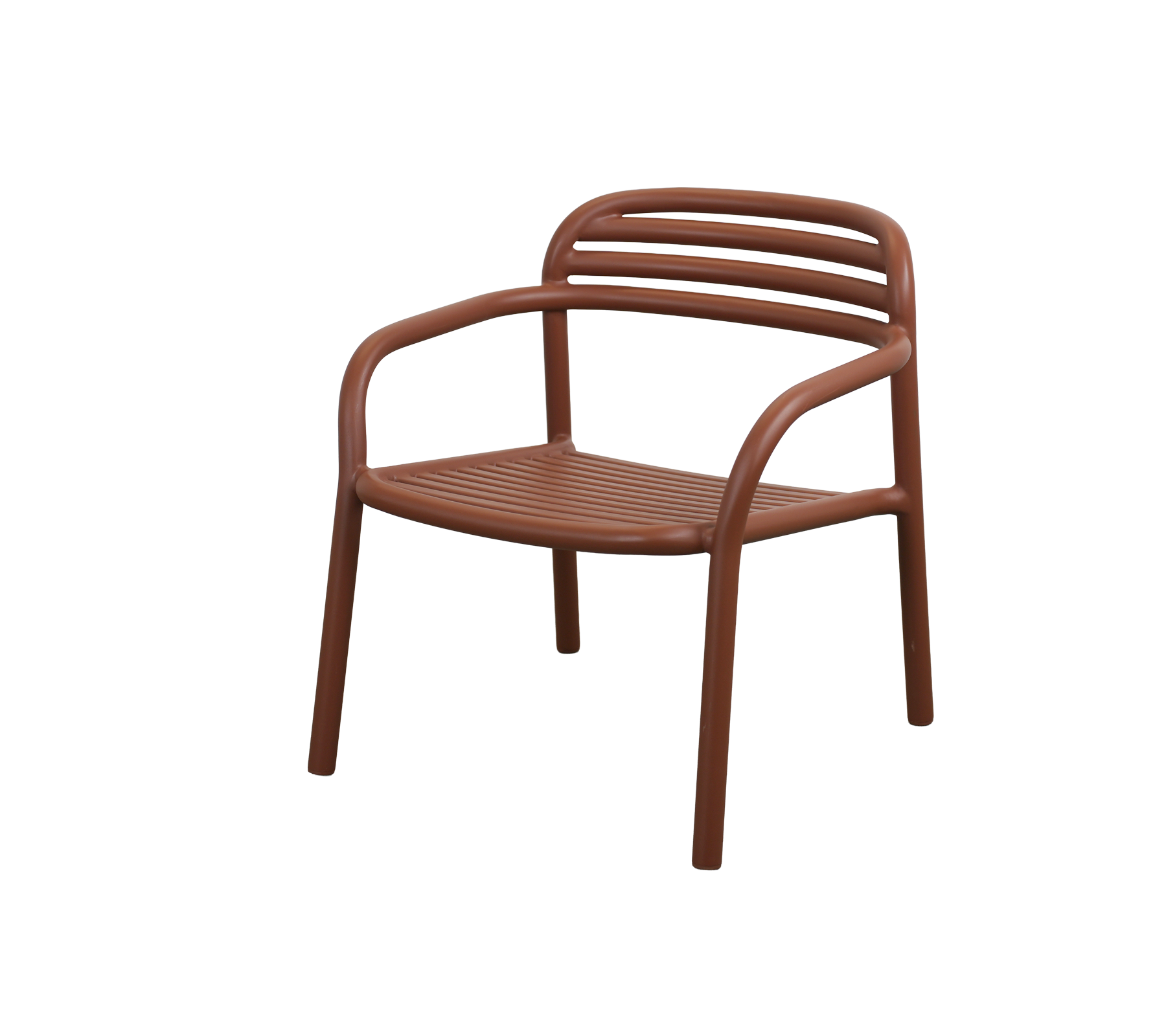 Silla roja desierto con un diseño elegante y moderno.