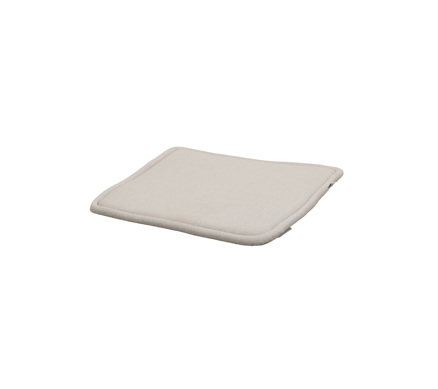 Cojín de arena con un diseño suave y curvado, sin patrones visibles.