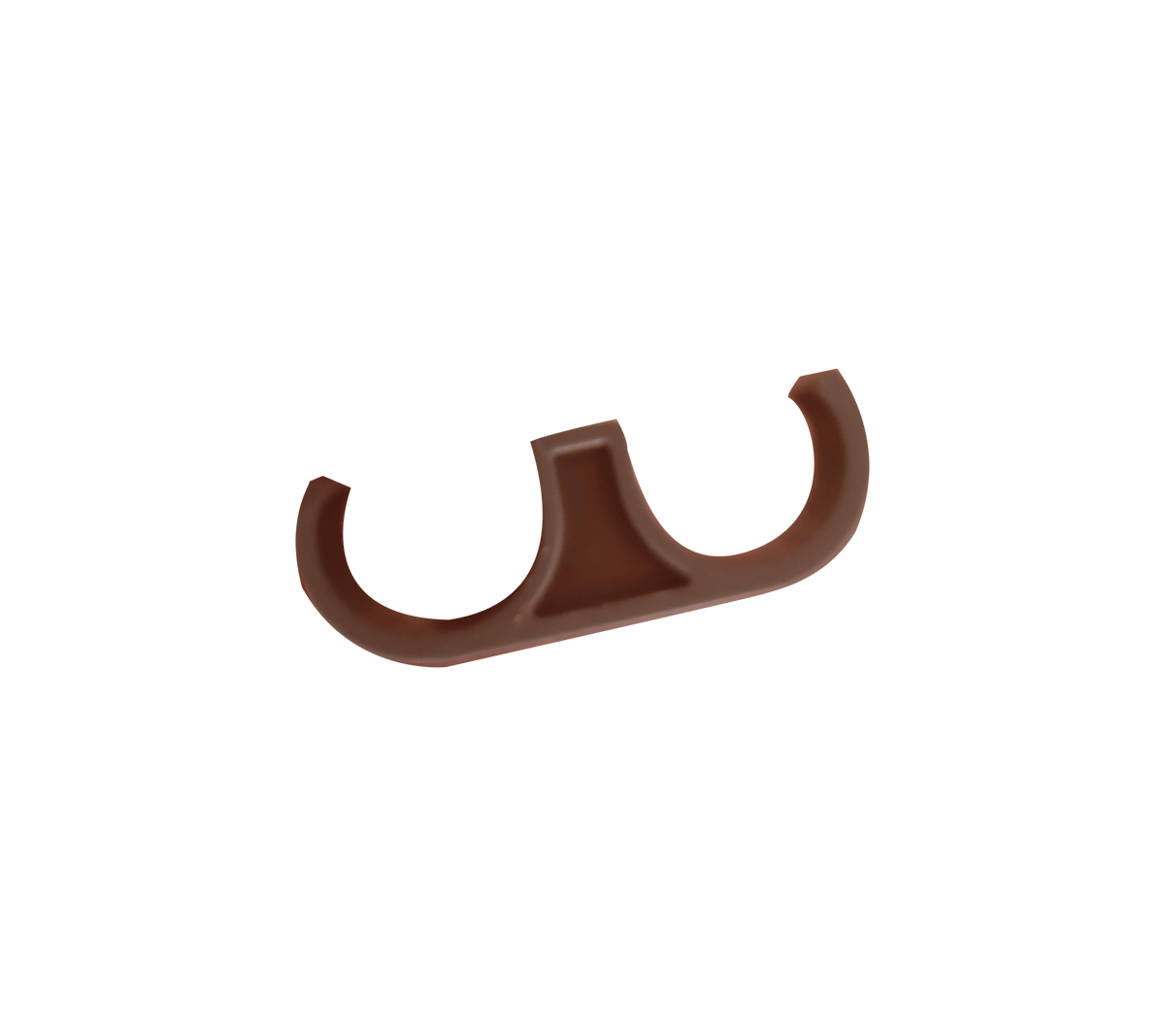 Producto rojo desértico con una forma de gancho única.