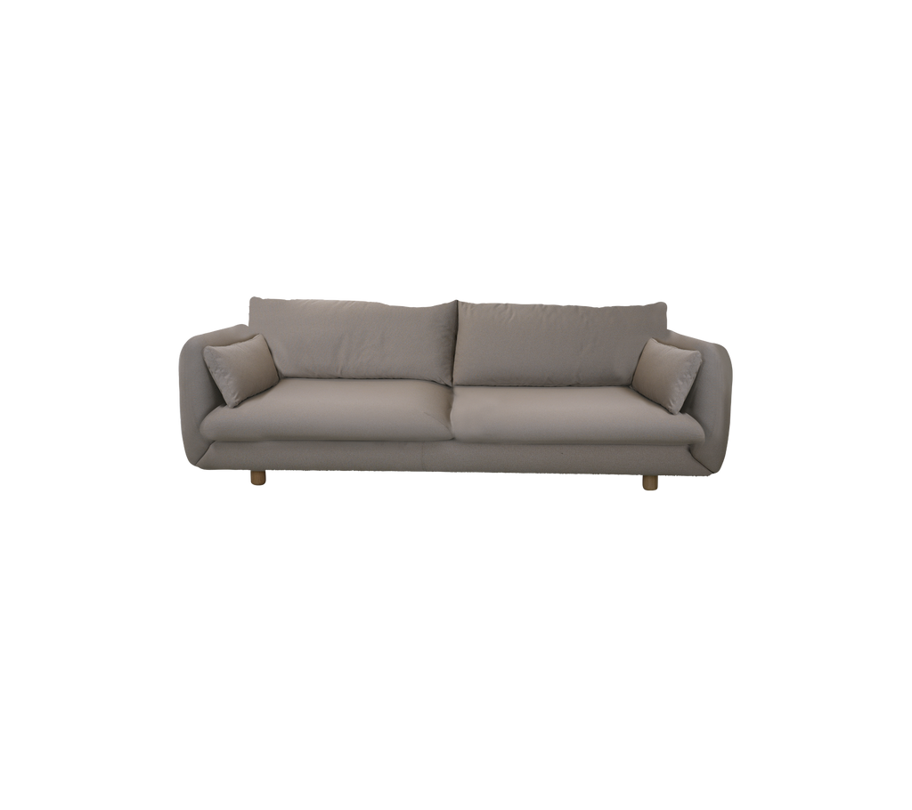 Bloom 3-seater sofa w/teak legs