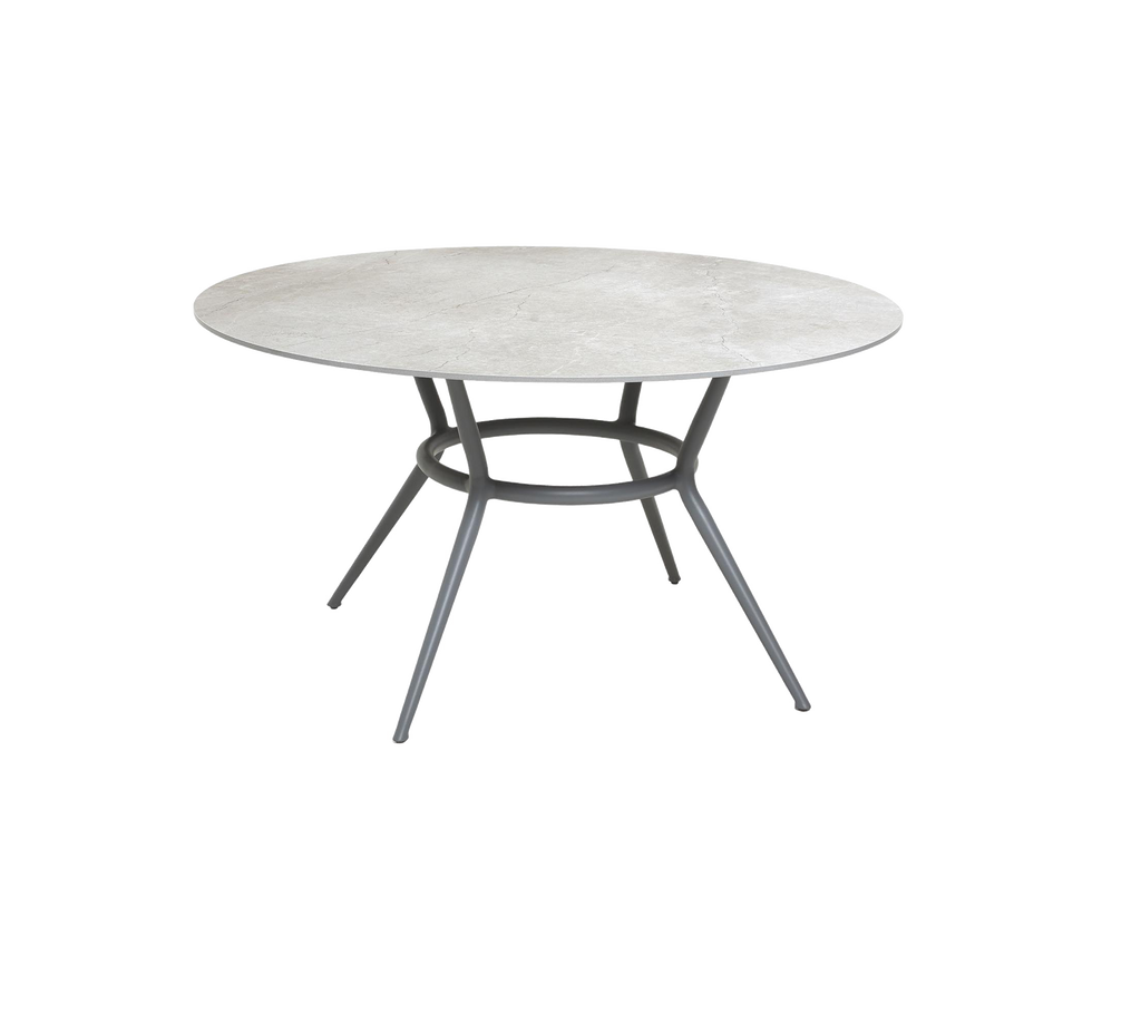 Joy base para mesa de comedor circular, dia. 144 cm (w/teak dia. 120 cm)