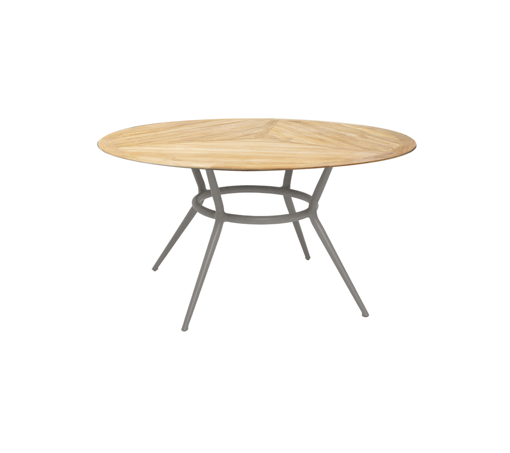 Joy base para mesa de comedor circular, dia. 144 cm (w/teak dia. 120 cm)