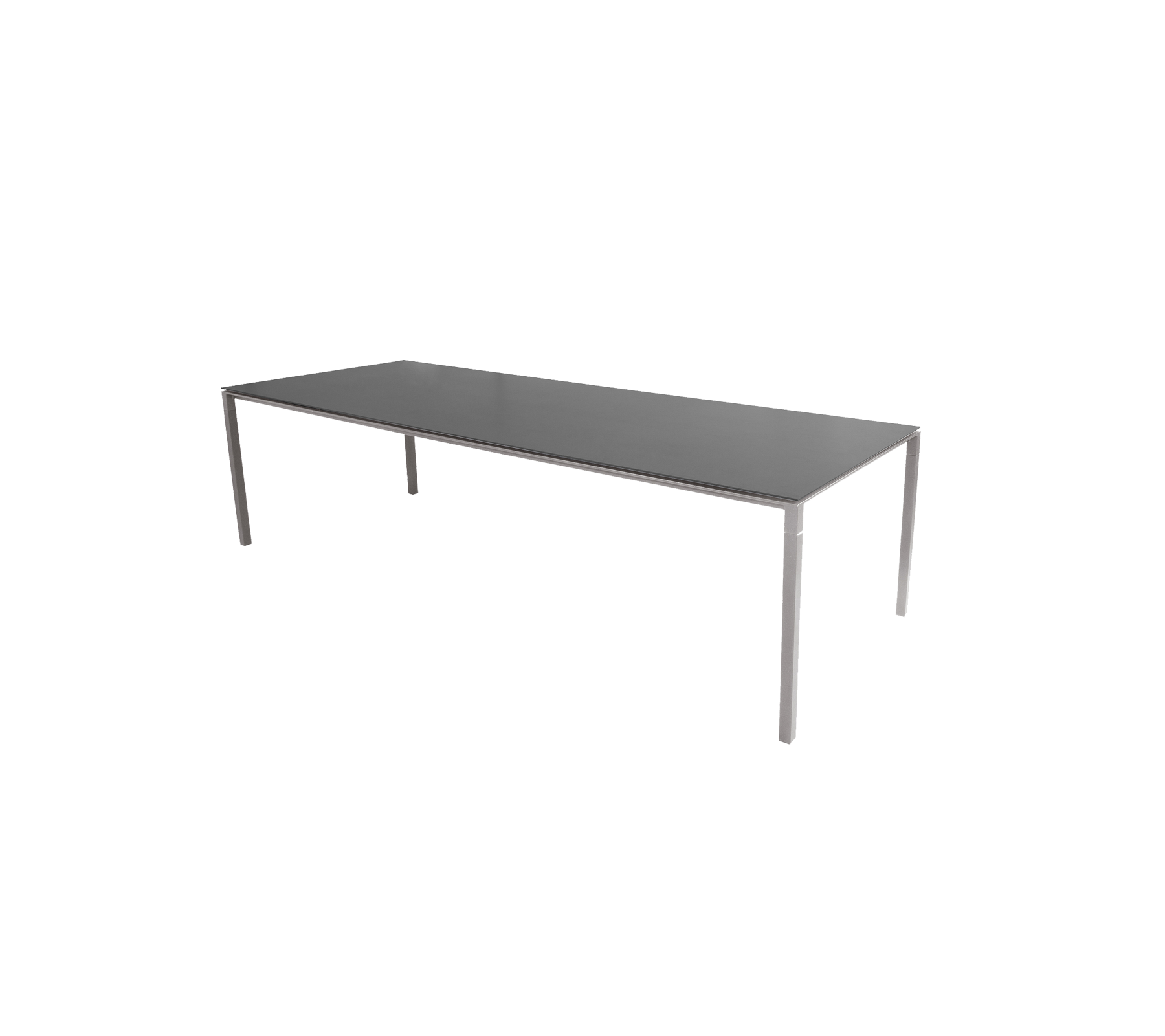 Una mesa elegante y moderna con una superficie plana y patas robustas, diseñada para un uso versátil en diversos entornos.