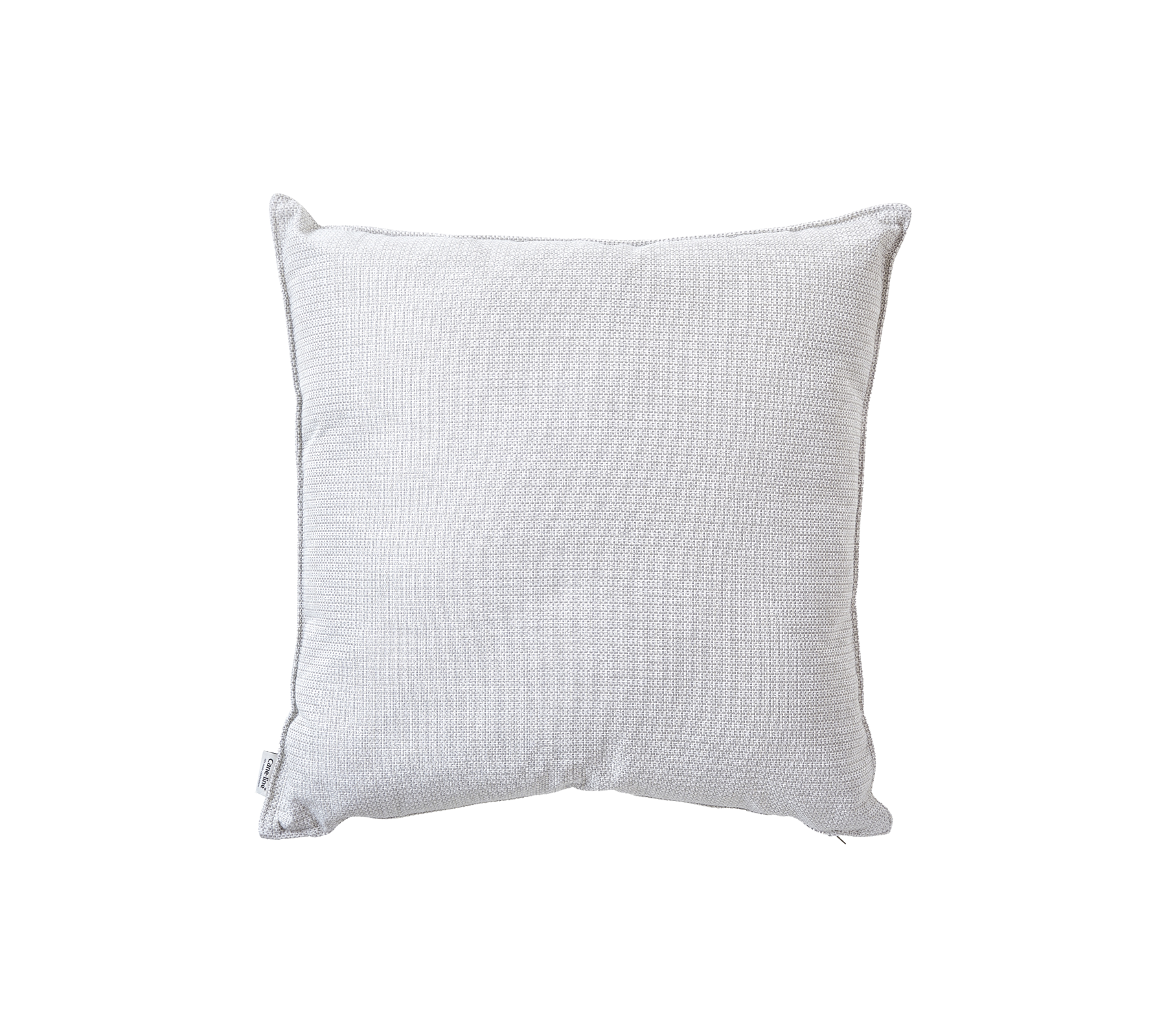 Cojín decorativo gris claro suave con un patrón texturizado, ideal para añadir comodidad y estilo a cualquier espacio.
