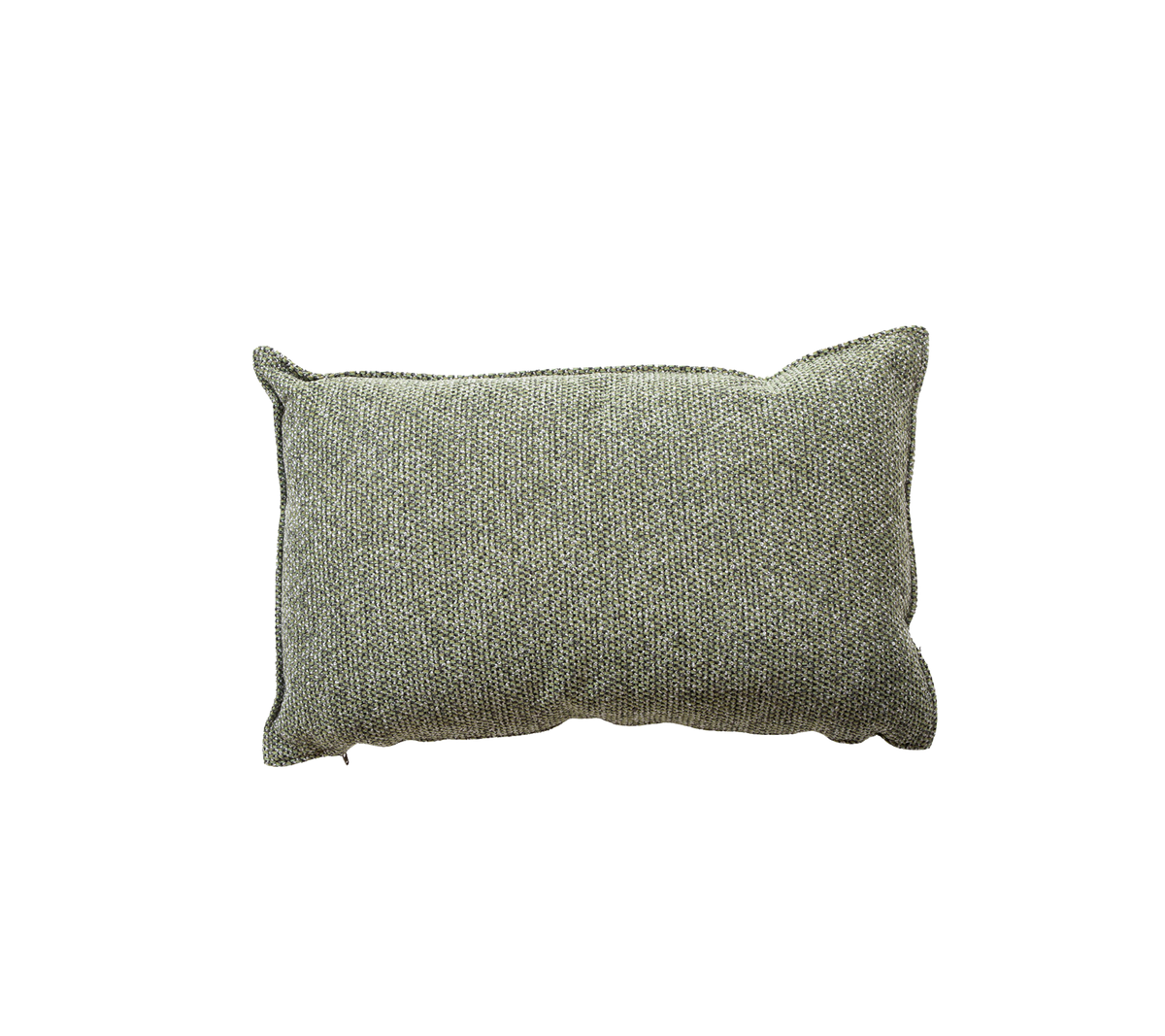 Cojín rectangular texturizado en un tono gris suave, perfecto para añadir comodidad y estilo a cualquier espacio.