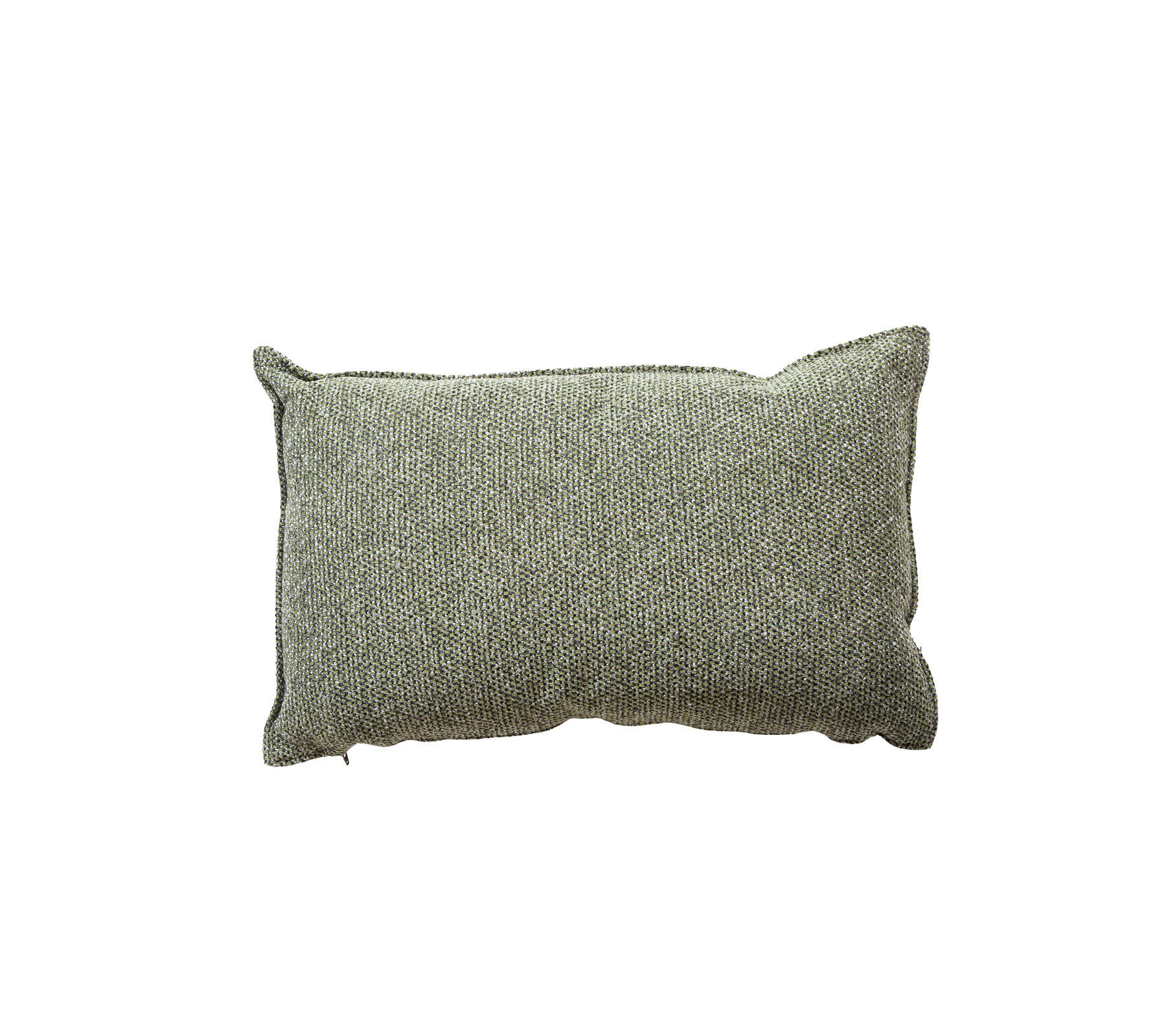 Cojín rectangular texturizado en un tono gris suave, perfecto para añadir comodidad y estilo a cualquier espacio.