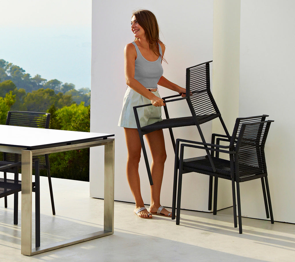 Edge mesa de comedor c/extensión 120 cm