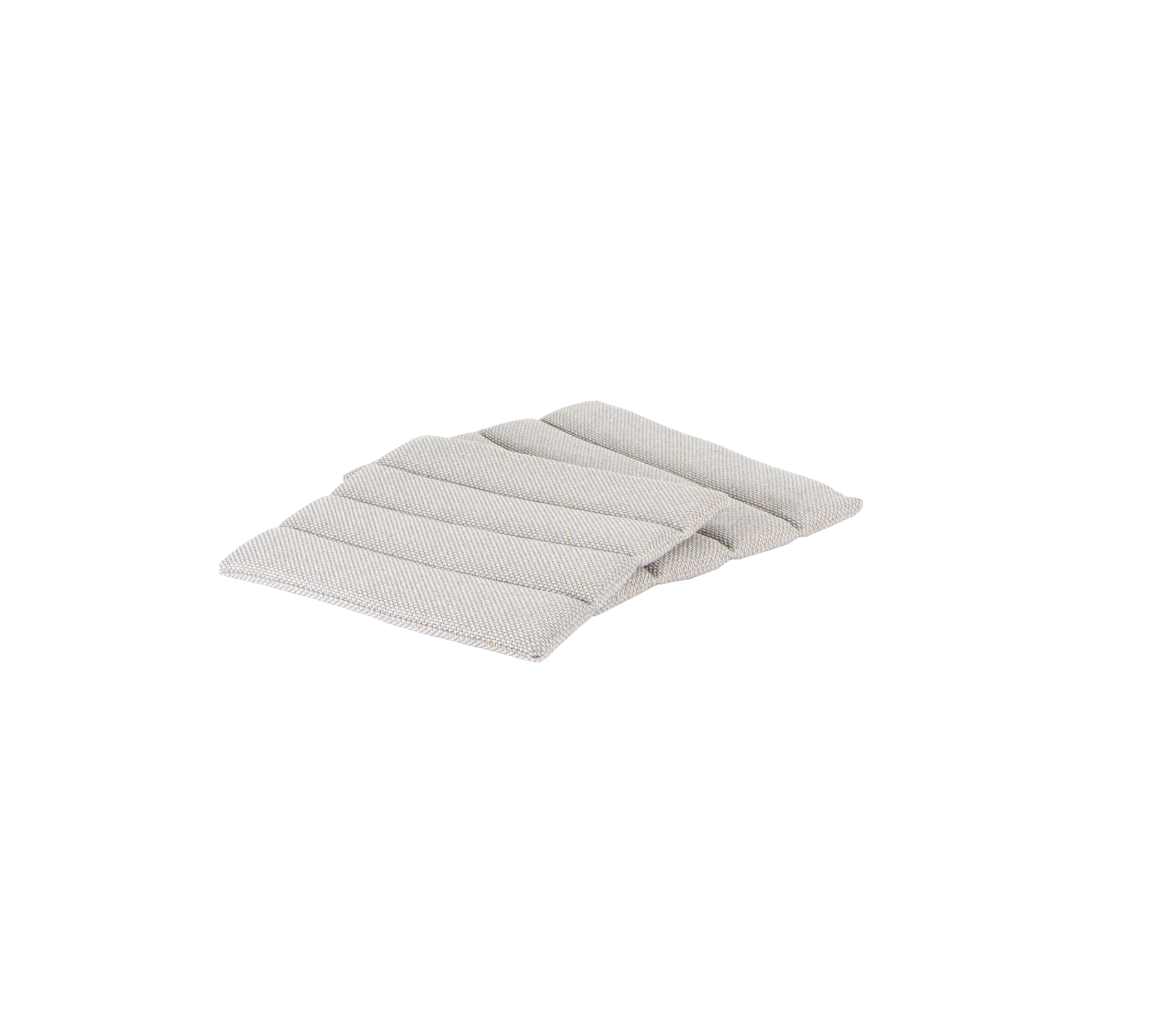 Tela suave y plegada en un color neutro, con múltiples rayas paralelas para textura y comodidad. Ideal para varios usos.