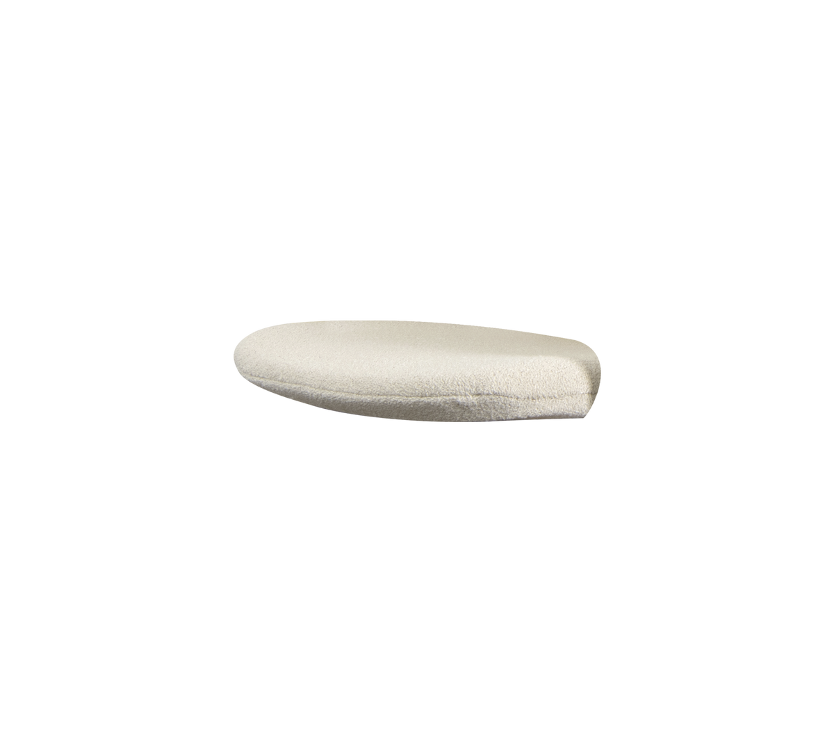 Cojín blanco alargado y suave diseñado para ofrecer comodidad y soporte. Ideal para diversas aplicaciones.