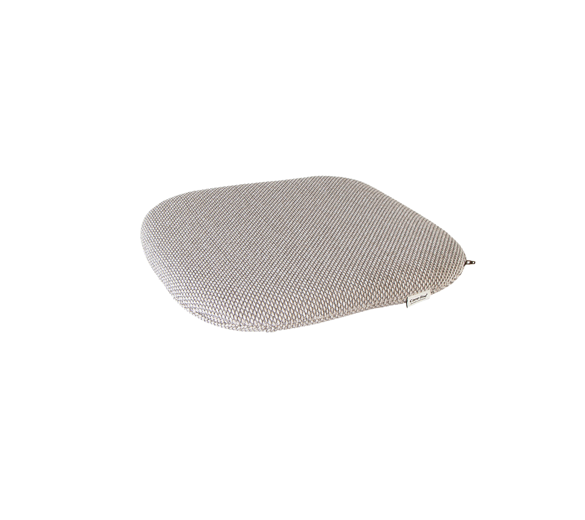 Almohadilla de asiento acolchada de color gris claro con una superficie texturizada, diseñada para comodidad y soporte. Ideal para mejorar las áreas de asiento.