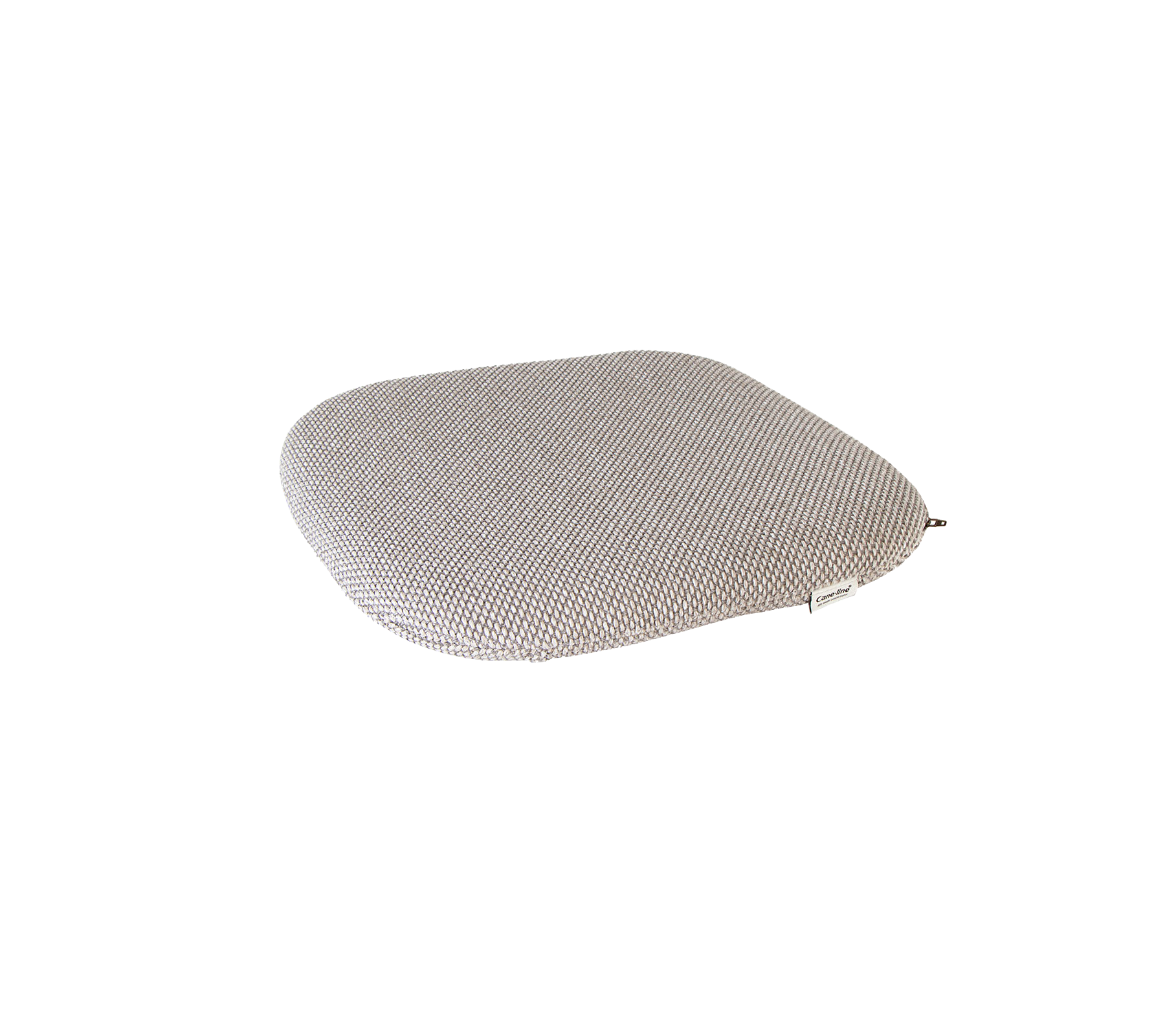 Almohadilla de asiento acolchada de color gris claro con una superficie texturizada, diseñada para comodidad y soporte. Ideal para mejorar las áreas de asiento.