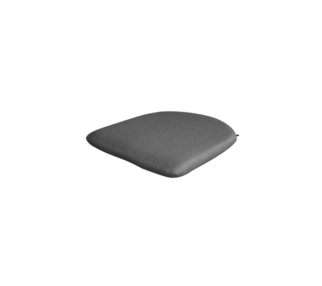 Cojín gris con un diseño elegante y minimalista.