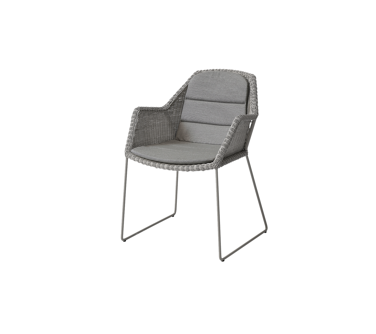 Silla elegante con un diseño entrelazado, acolchado suave y patas de metal elegantes, perfecta para una decoración moderna.