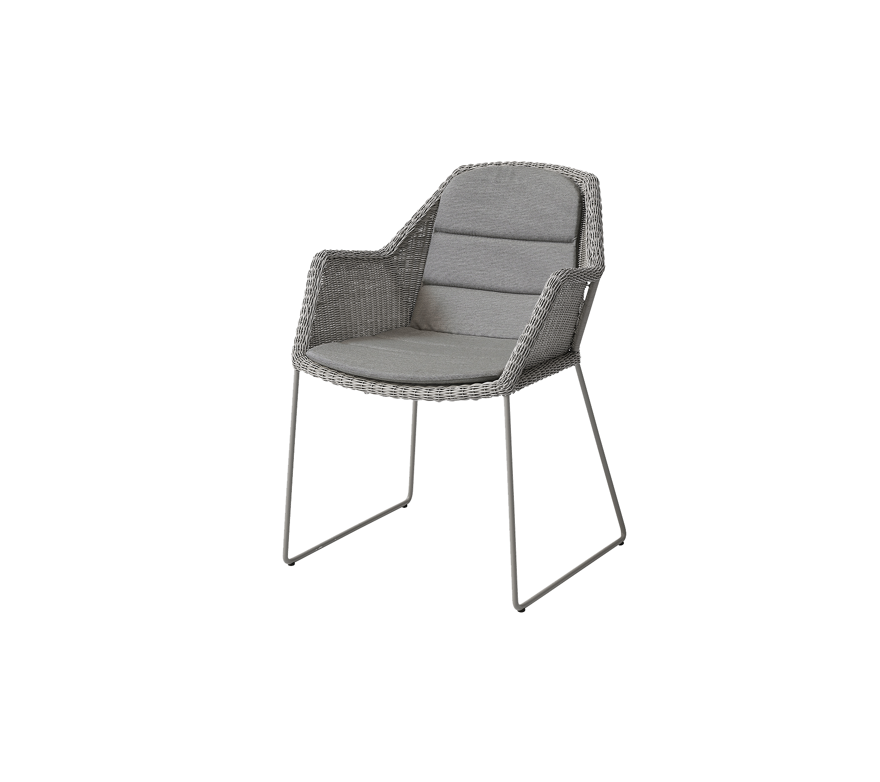 Silla elegante con un diseño entrelazado, acolchado suave y patas de metal elegantes, perfecta para una decoración moderna.