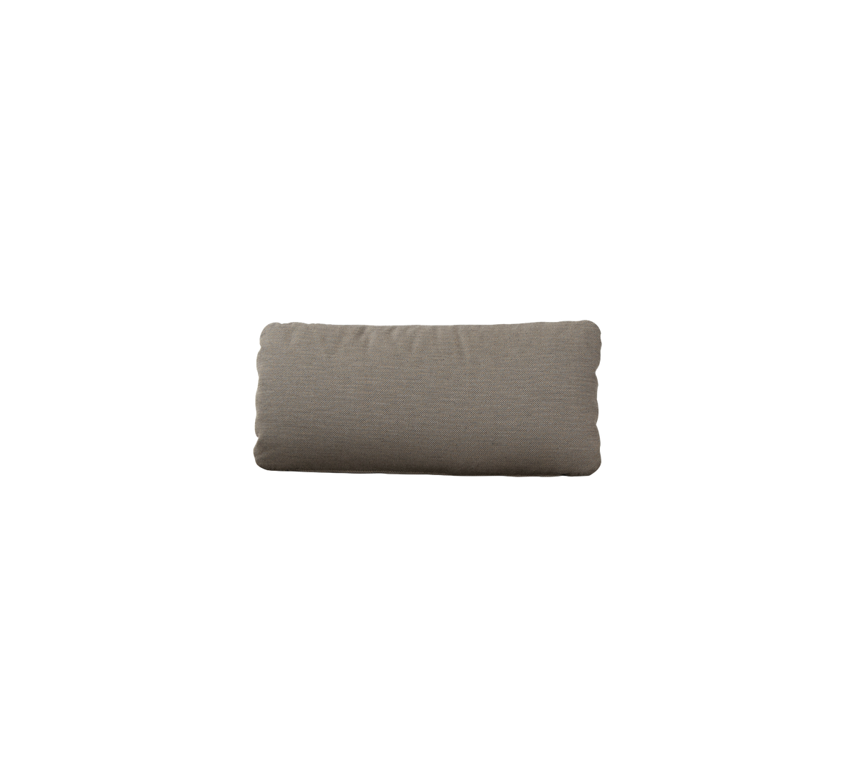 Cojín rectangular en un tejido marrón apagado, perfecto para añadir confort y estilo a las disposiciones de asientos.
