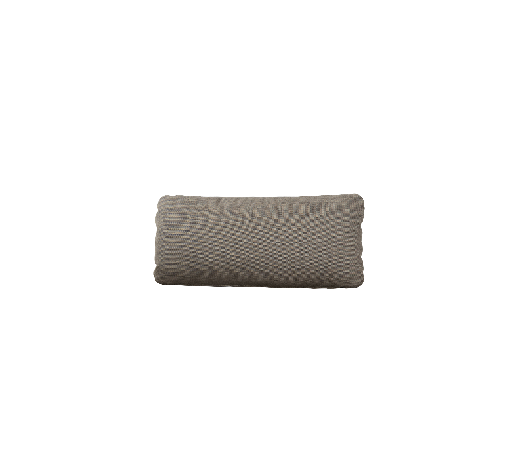 Cojín rectangular en un tejido marrón apagado, perfecto para añadir confort y estilo a las disposiciones de asientos.