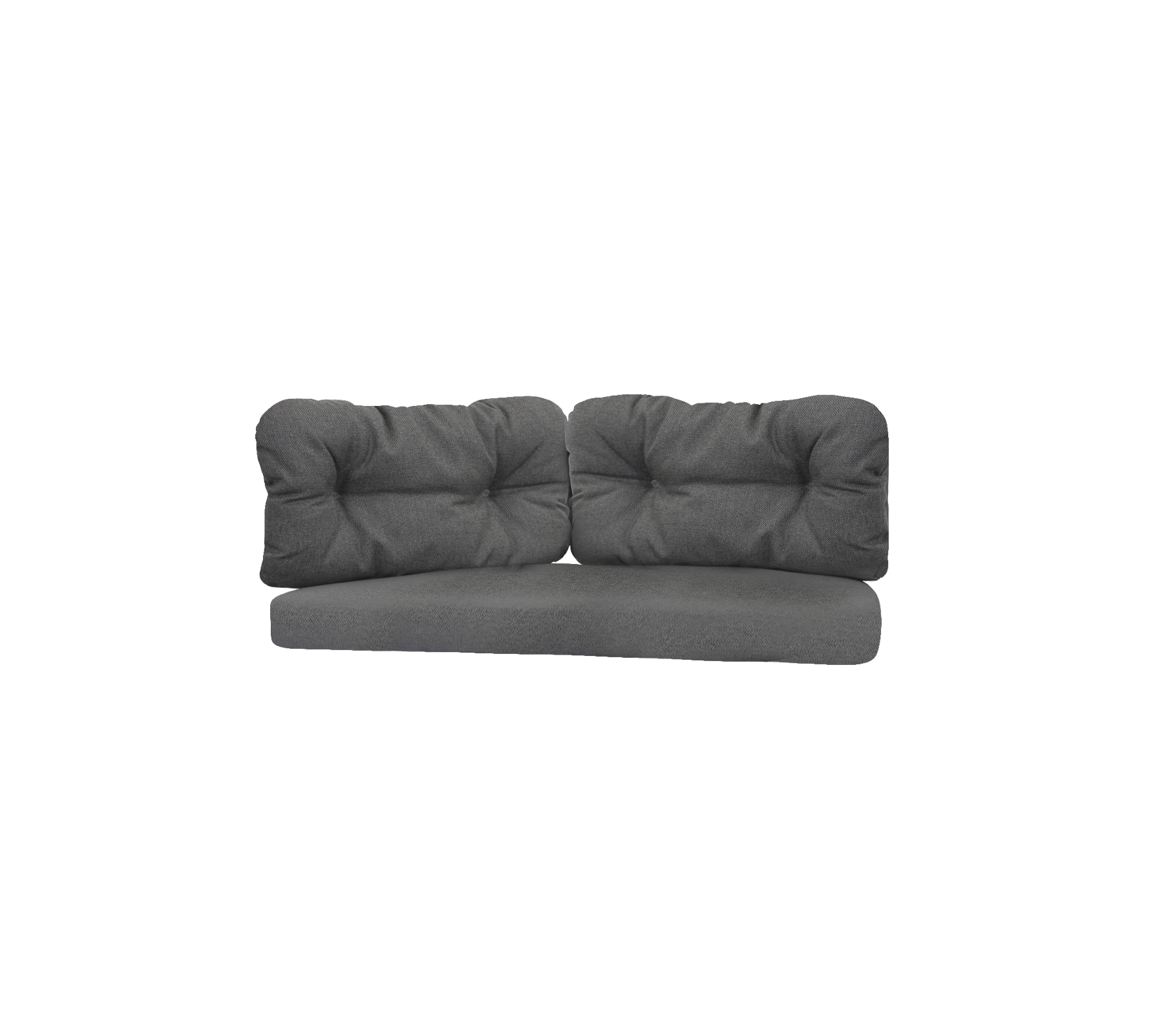 Sofá gris elegante con cojines de felpa y un diseño moderno, perfecto para aumentar la comodidad en cualquier sala de estar.