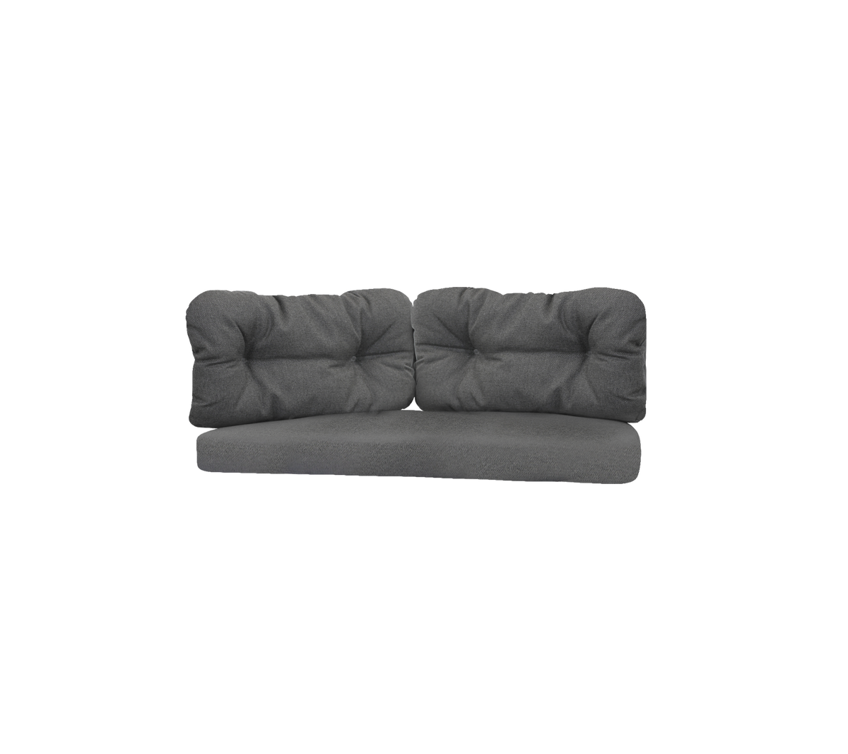Sofá gris elegante con cojines de felpa y un diseño moderno, perfecto para aumentar la comodidad en cualquier sala de estar.