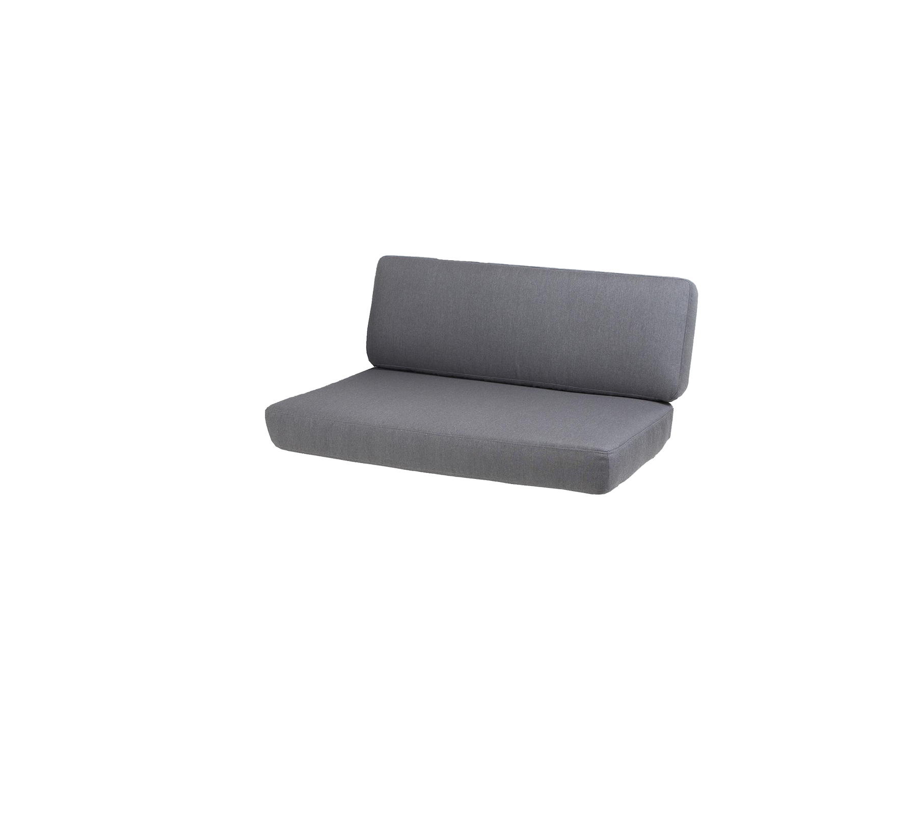 Sofá gris elegante con un diseño esbelto, que cuenta con un respaldo cómodo y una estética minimalista. Perfecto para espacios modernos.