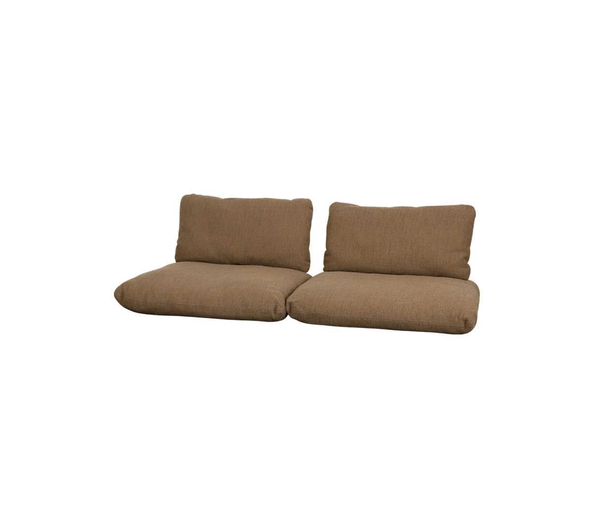 Un sofá moderno, tapizado en marrón con cojines mullidos y un diseño minimalista, perfecto para un asiento casual.