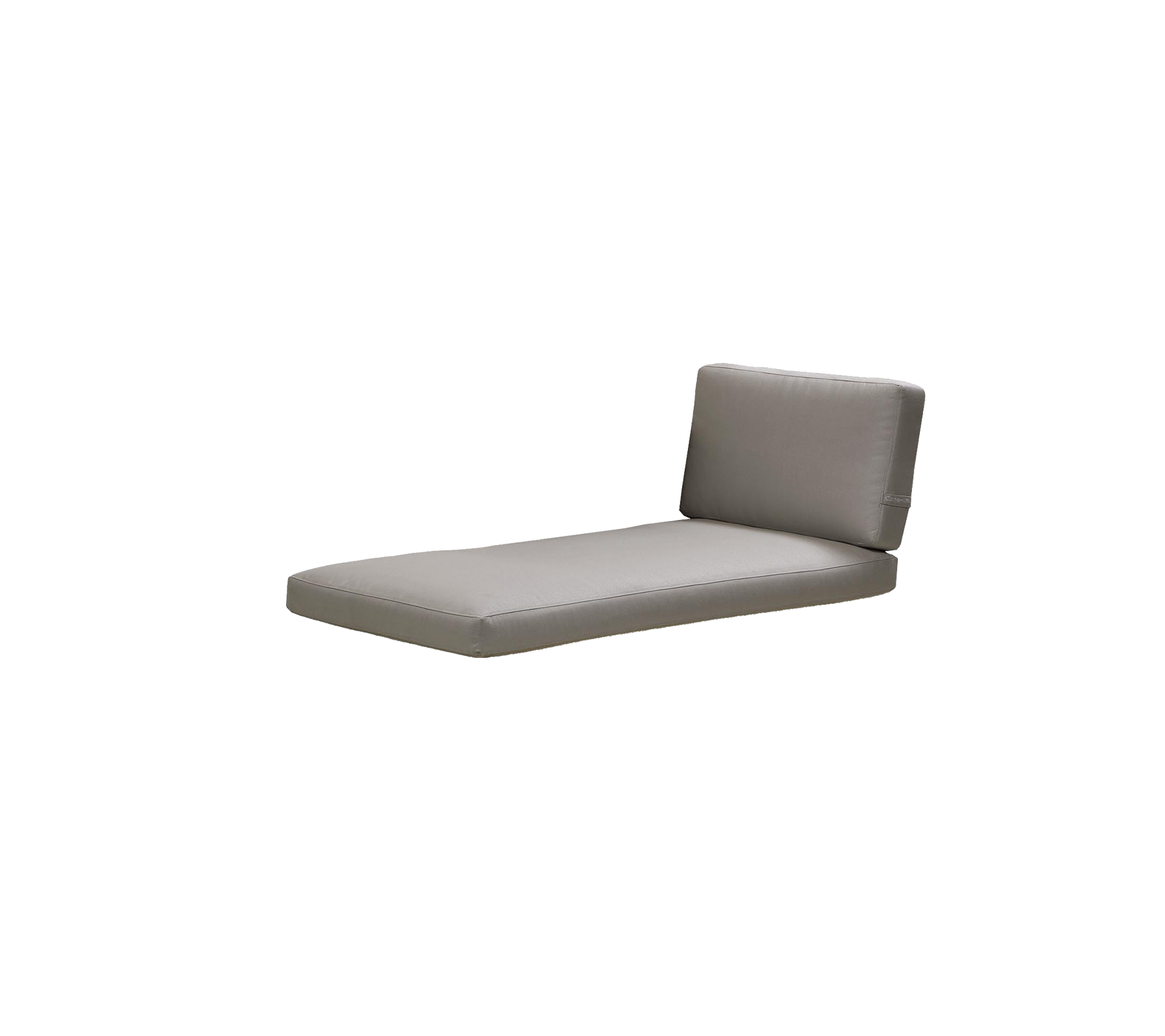 Sillón lounge gris contemporáneo con un diseño simple y un respaldo que brinda apoyo, perfecto para la relajación.