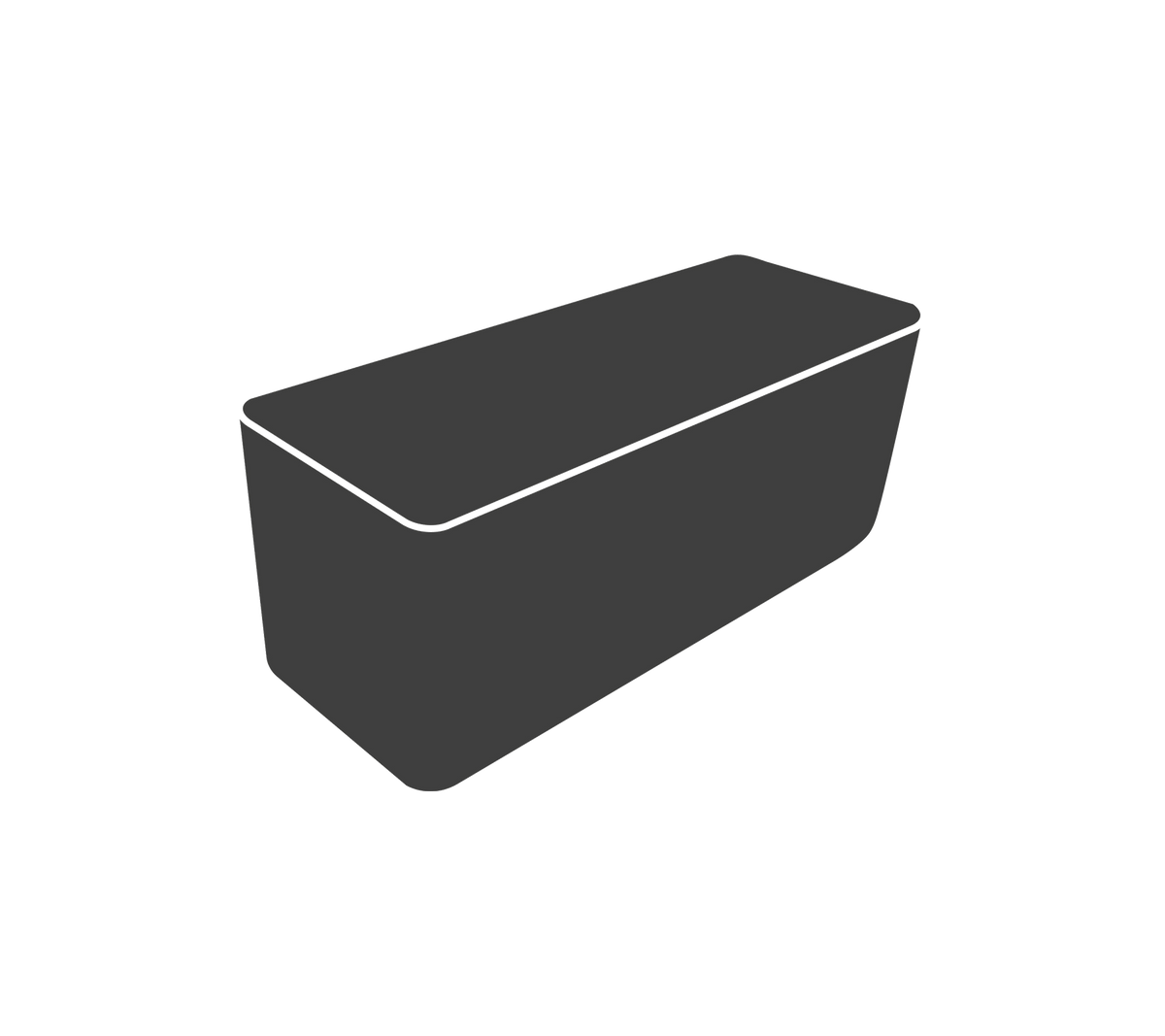 Un recipiente elegante y oscuro con tapa, adecuado para almacenamiento u organización.