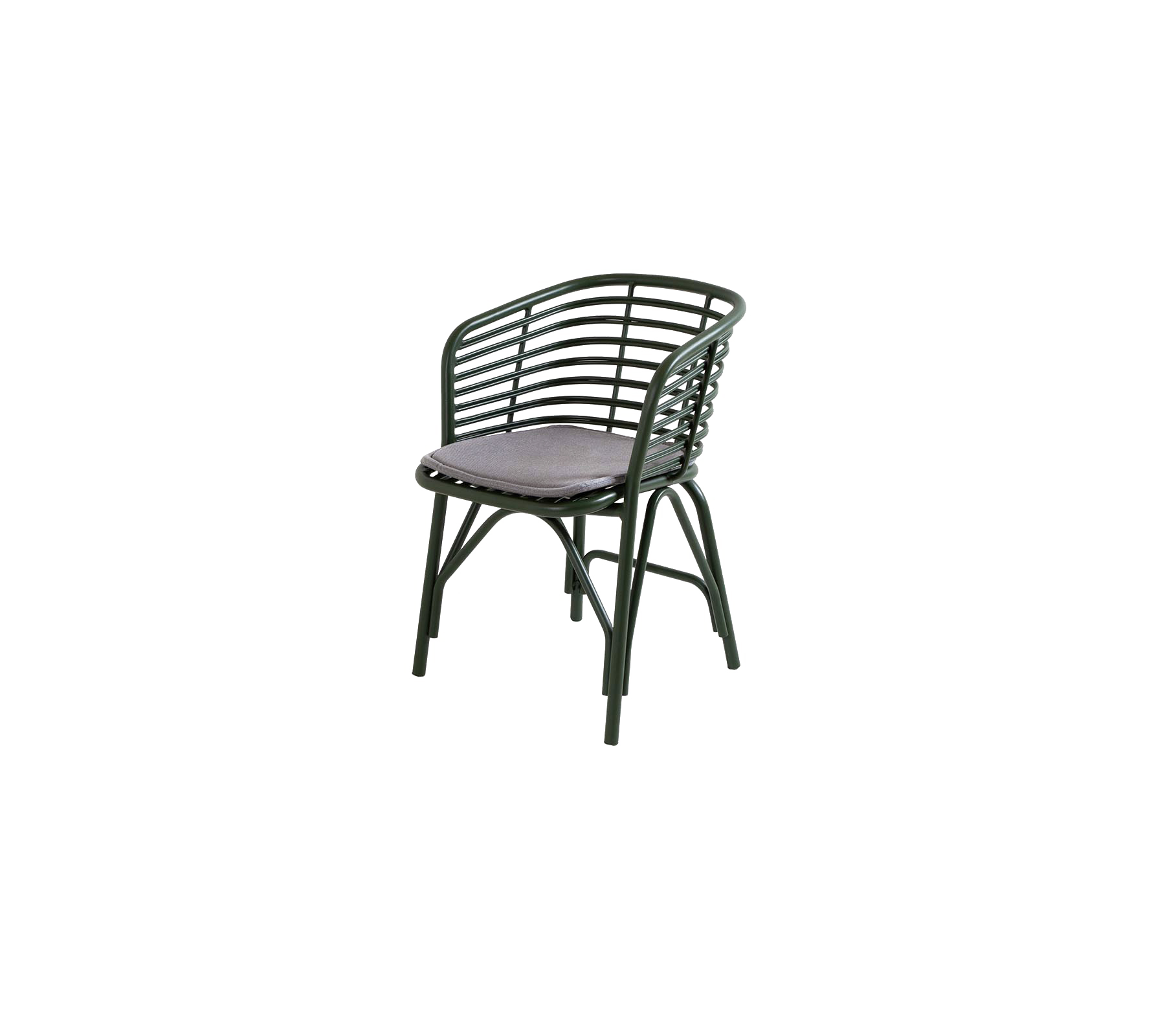 Silla elegante con respaldo curvado y asiento acolchado, ideal para la comodidad y el atractivo estético.