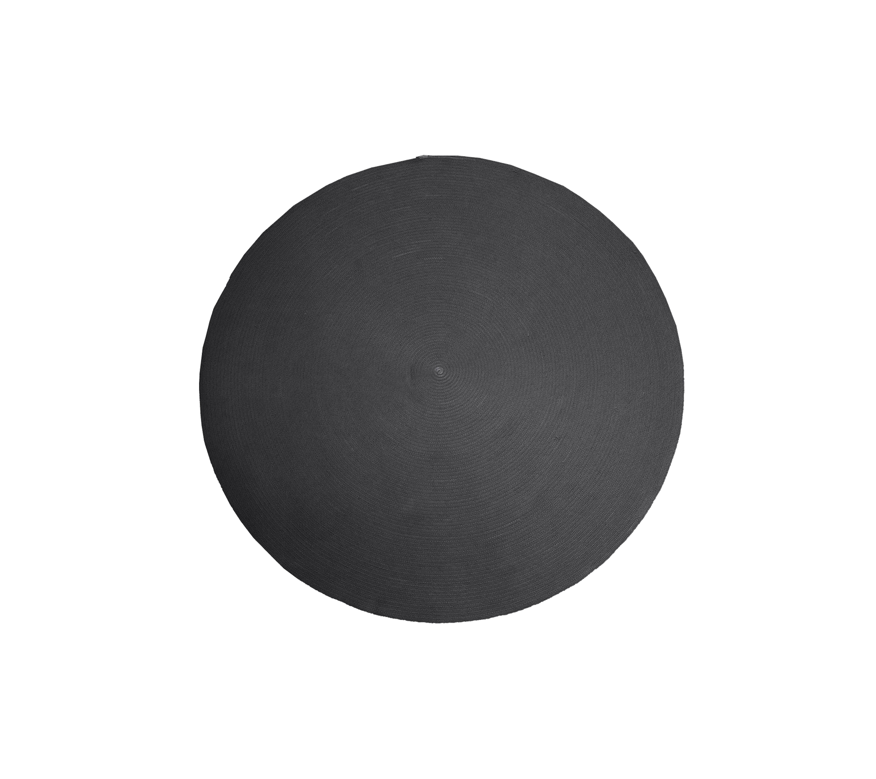 Alfombra redonda gris oscuro elegante, adecuada para uso en exteriores
