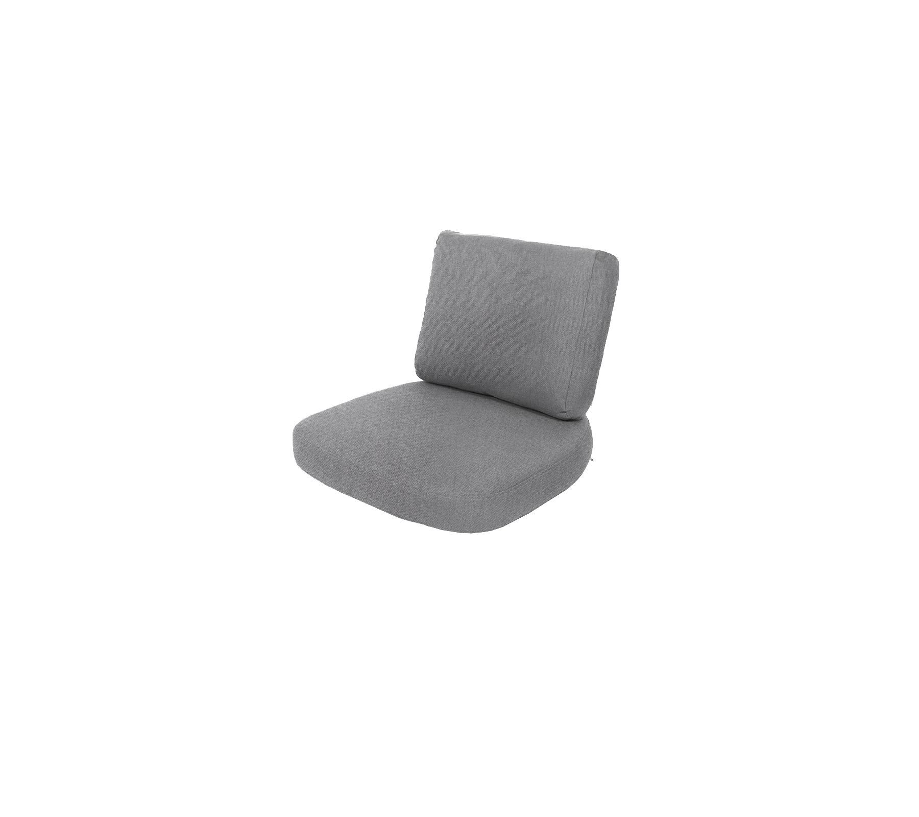 Silla acolchada gris con un diseño simple, que cuenta con un respaldo y un asiento cómodos para la relajación.
