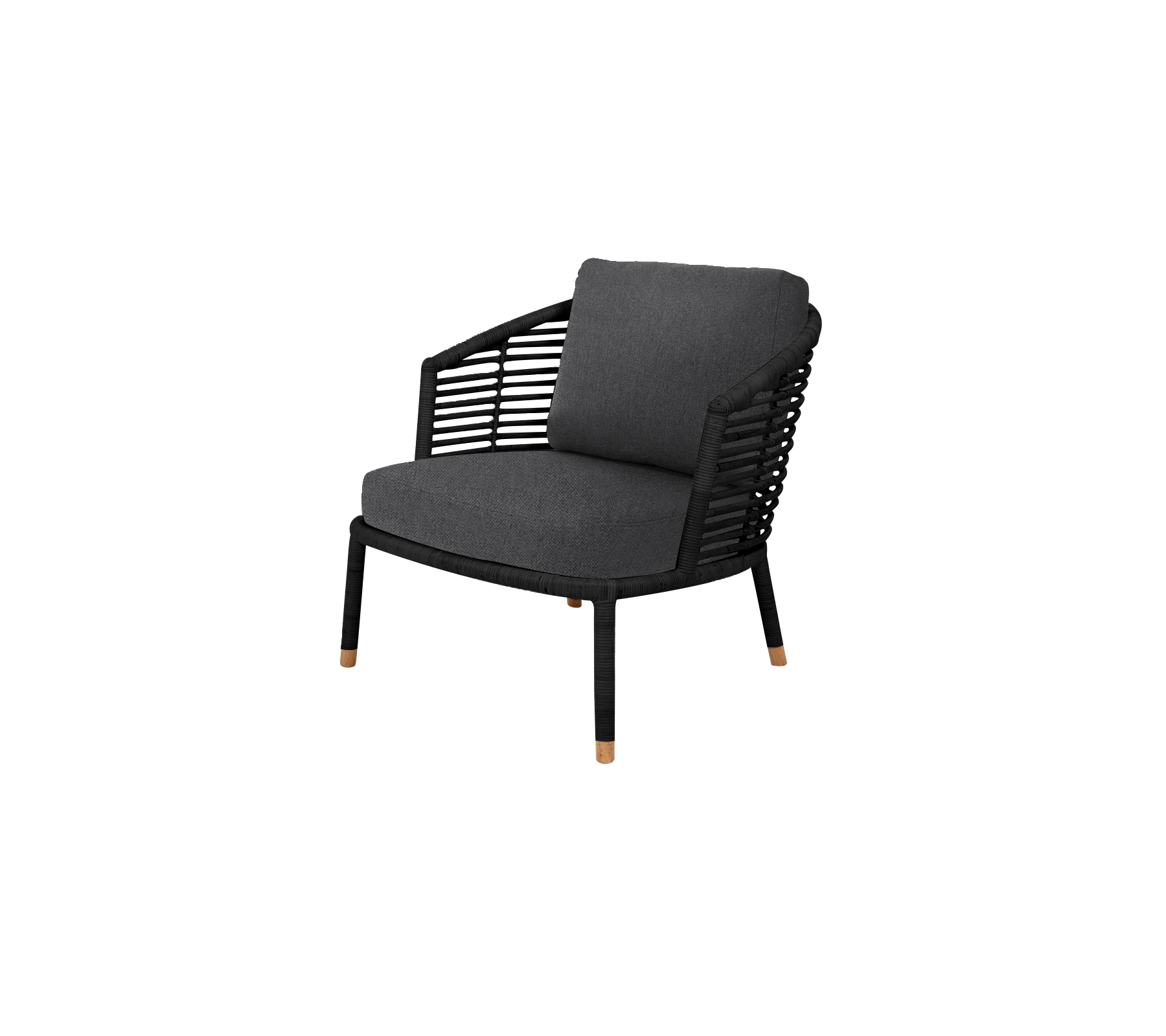 Silla elegante con un diseño moderno que presenta un respaldo tejido y un cojín suave, perfecta para la comodidad y la elegancia.