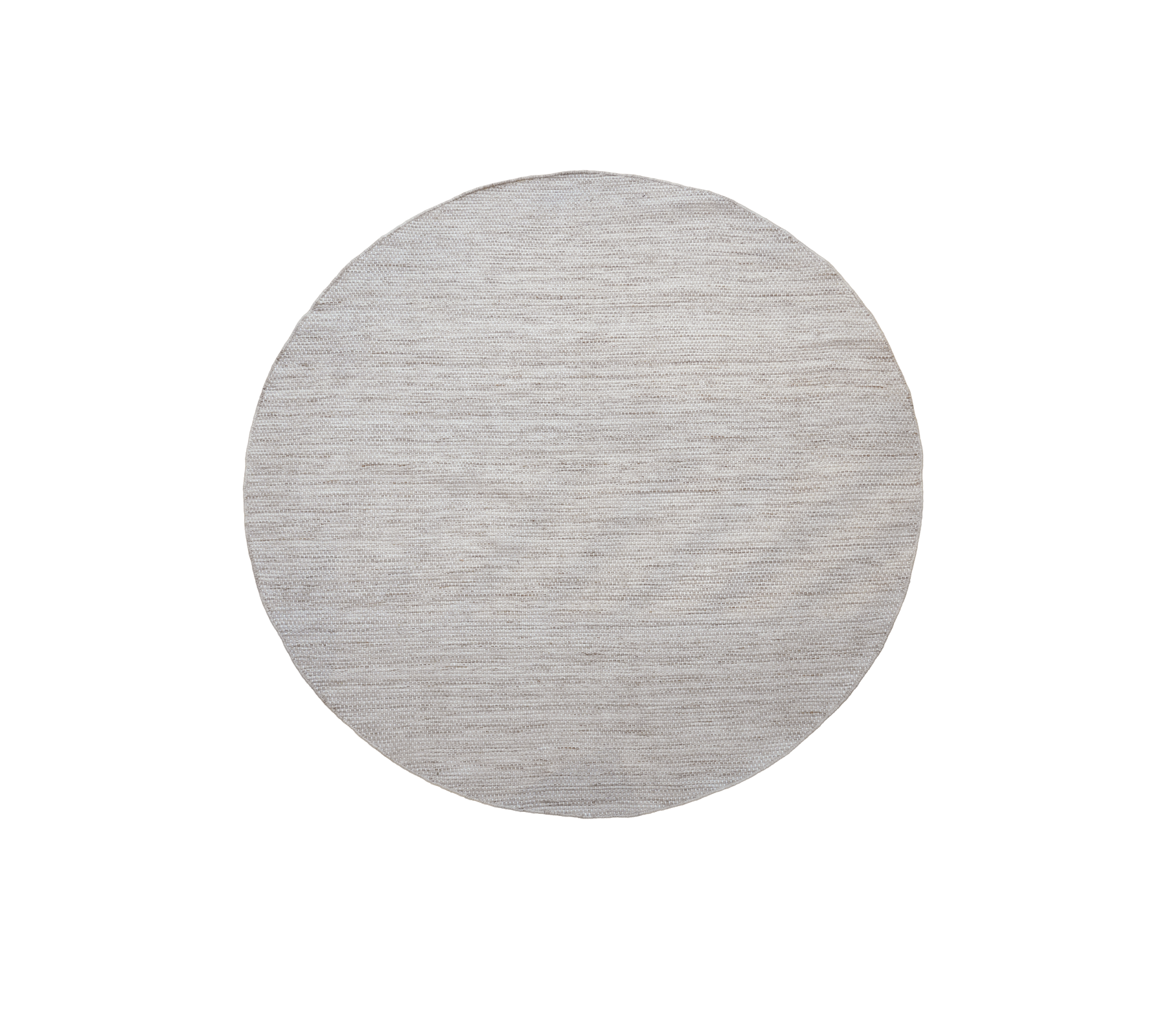 Mesa redonda con un acabado multicolor de arena.