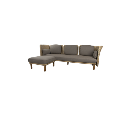 Arch Sofá 3 plazas con brazo bajo/respaldo y chaise longue