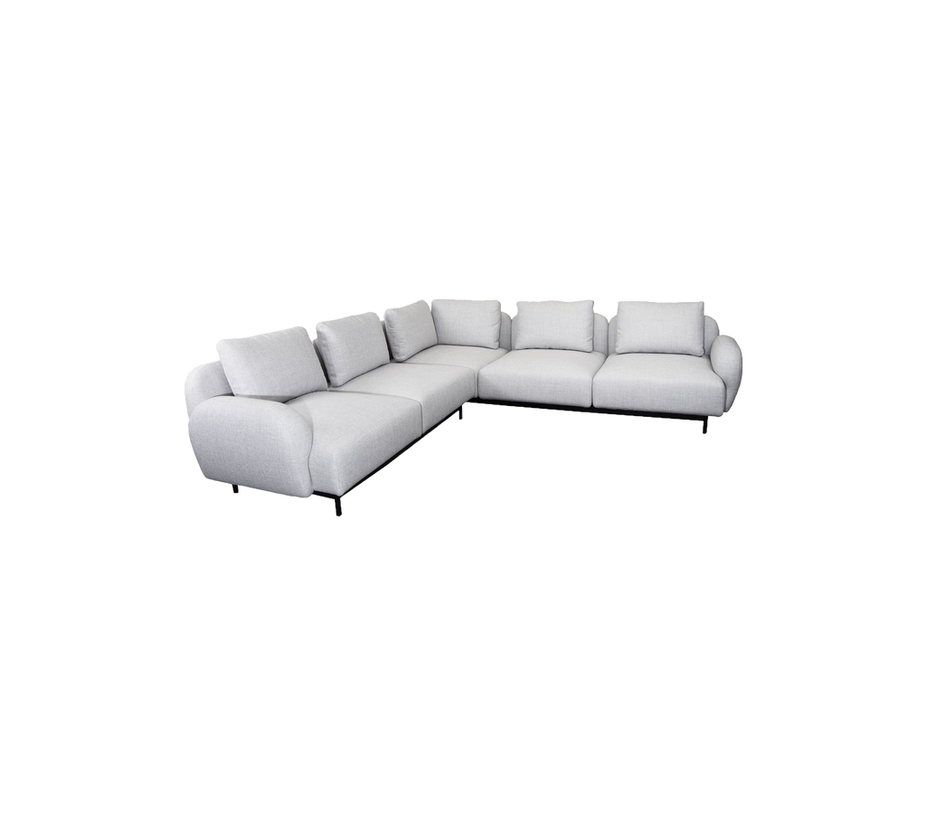 Aura sofá de esquina con descansabrazo bajo (8)