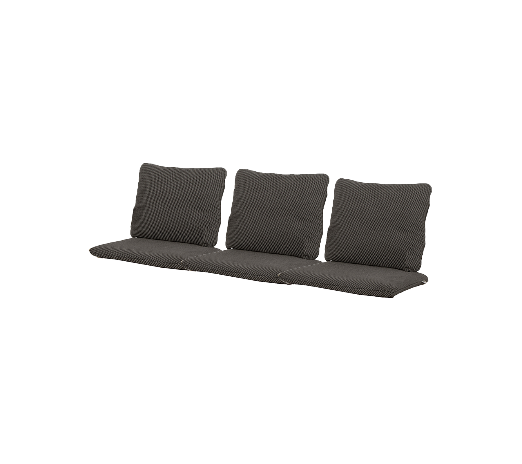 Cómoda almohada para tres personas con un diseño elegante, que cuenta con múltiples almohadas de respaldo suave para mayor soporte y estilo.
