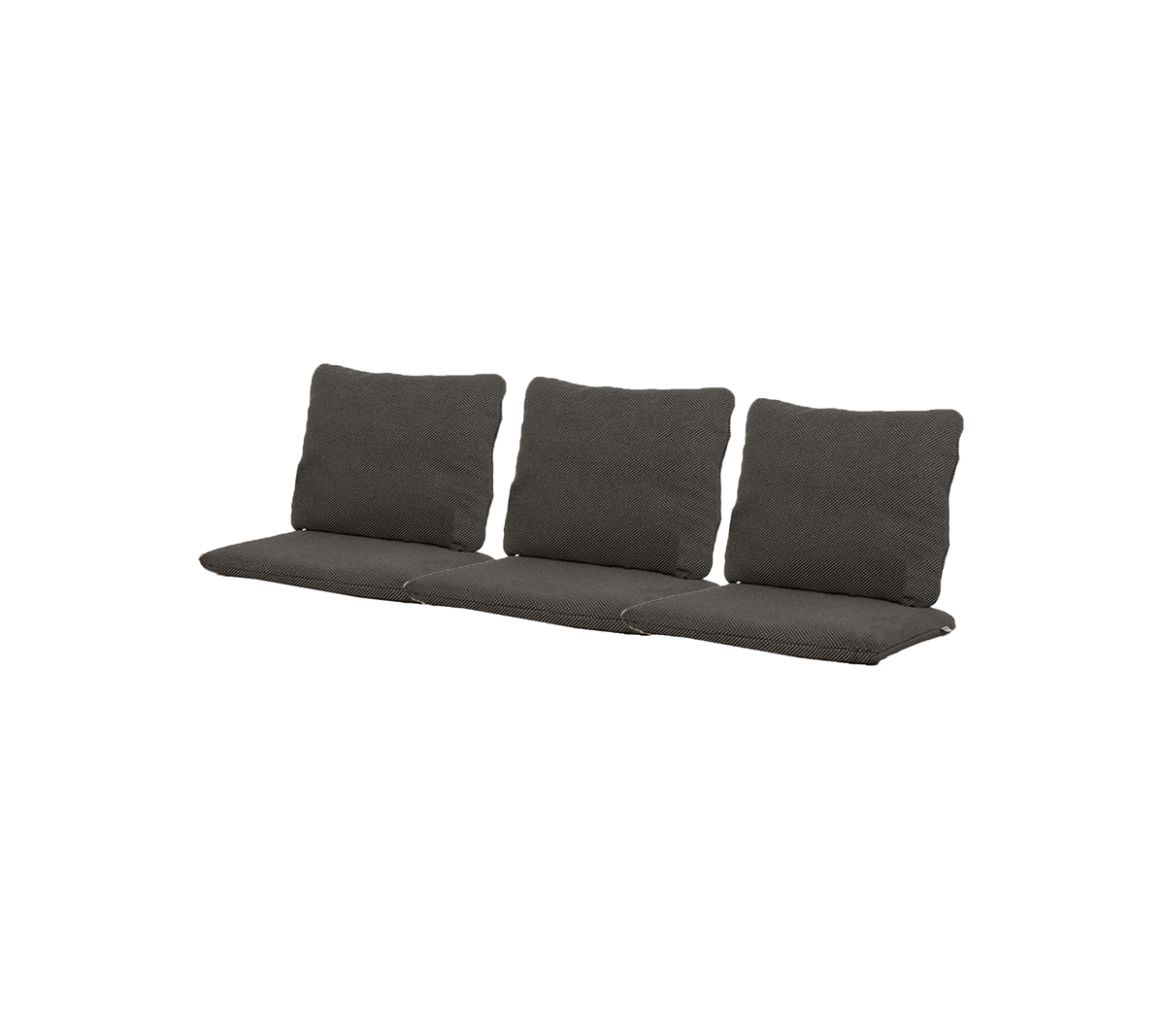 Cómoda almohada para tres personas con un diseño elegante, que cuenta con múltiples almohadas de respaldo suave para mayor soporte y estilo.