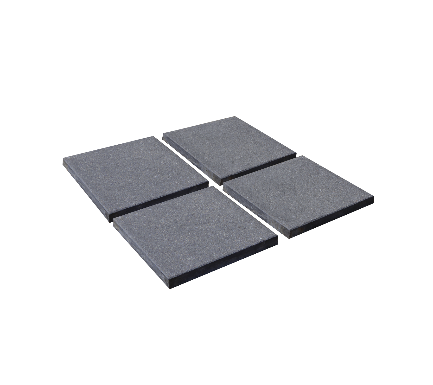 Cuatro losas cuadradas dispuestas juntas, diseñadas para proporcionar una base estable para un parasol.