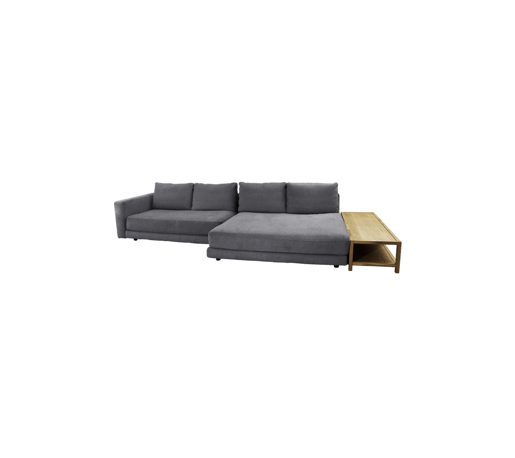 Scale sofá para dos personas con camastro doble, descansabrazo & mesa, izquierda (3)