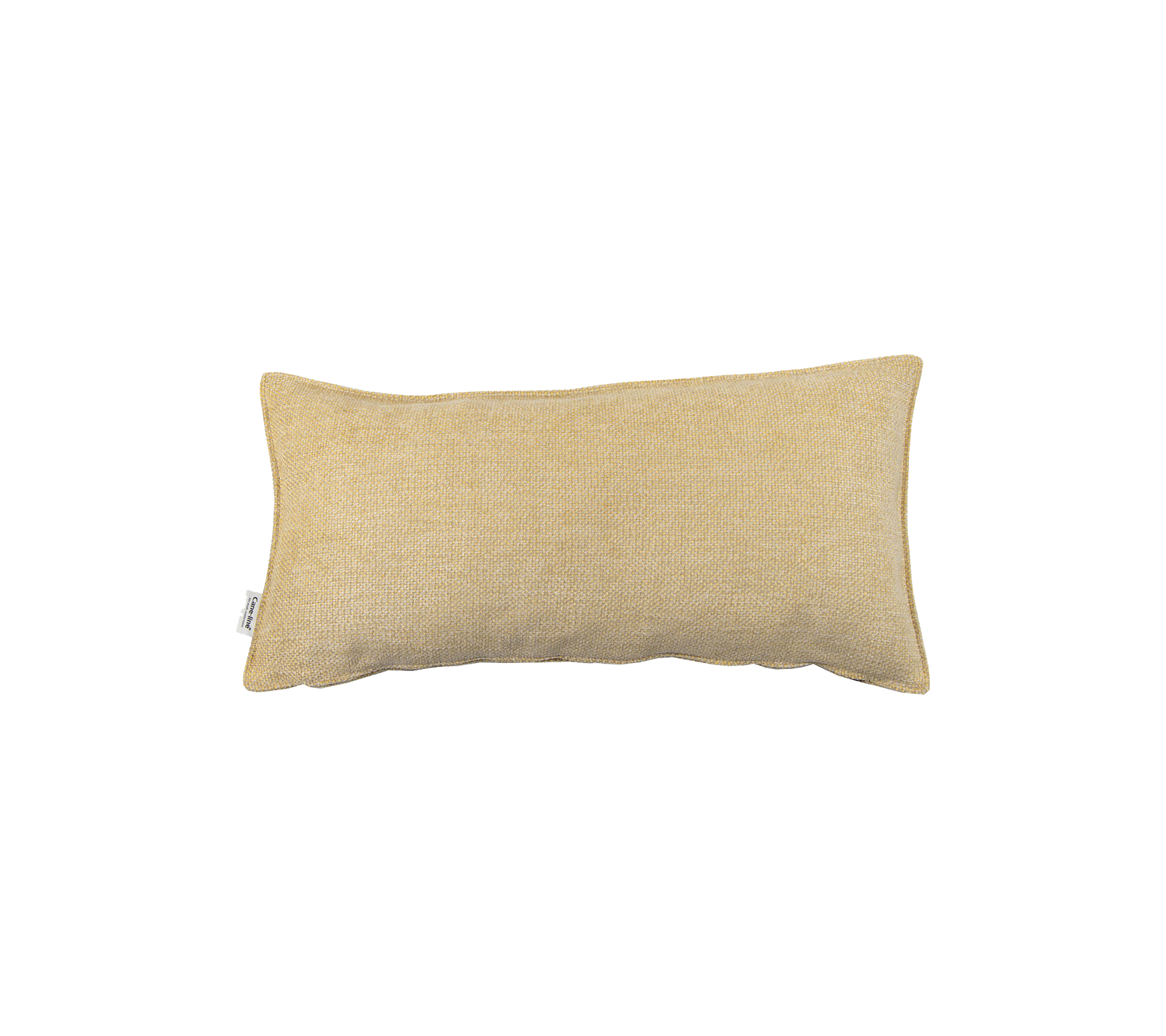 Cojín decorativo rectangular en una suave tela beige, que proporciona un acento acogedor para varios estilos de decoración.