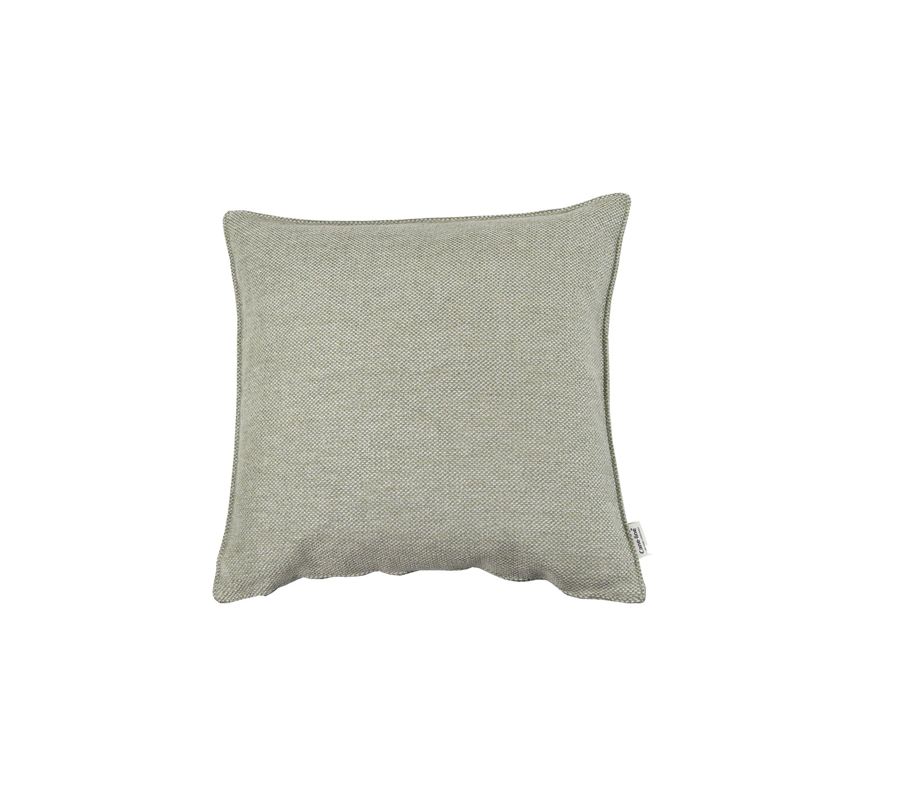 Cojín cuadrado suave de tela gris claro, perfecto para añadir comodidad y estilo a cualquier espacio.