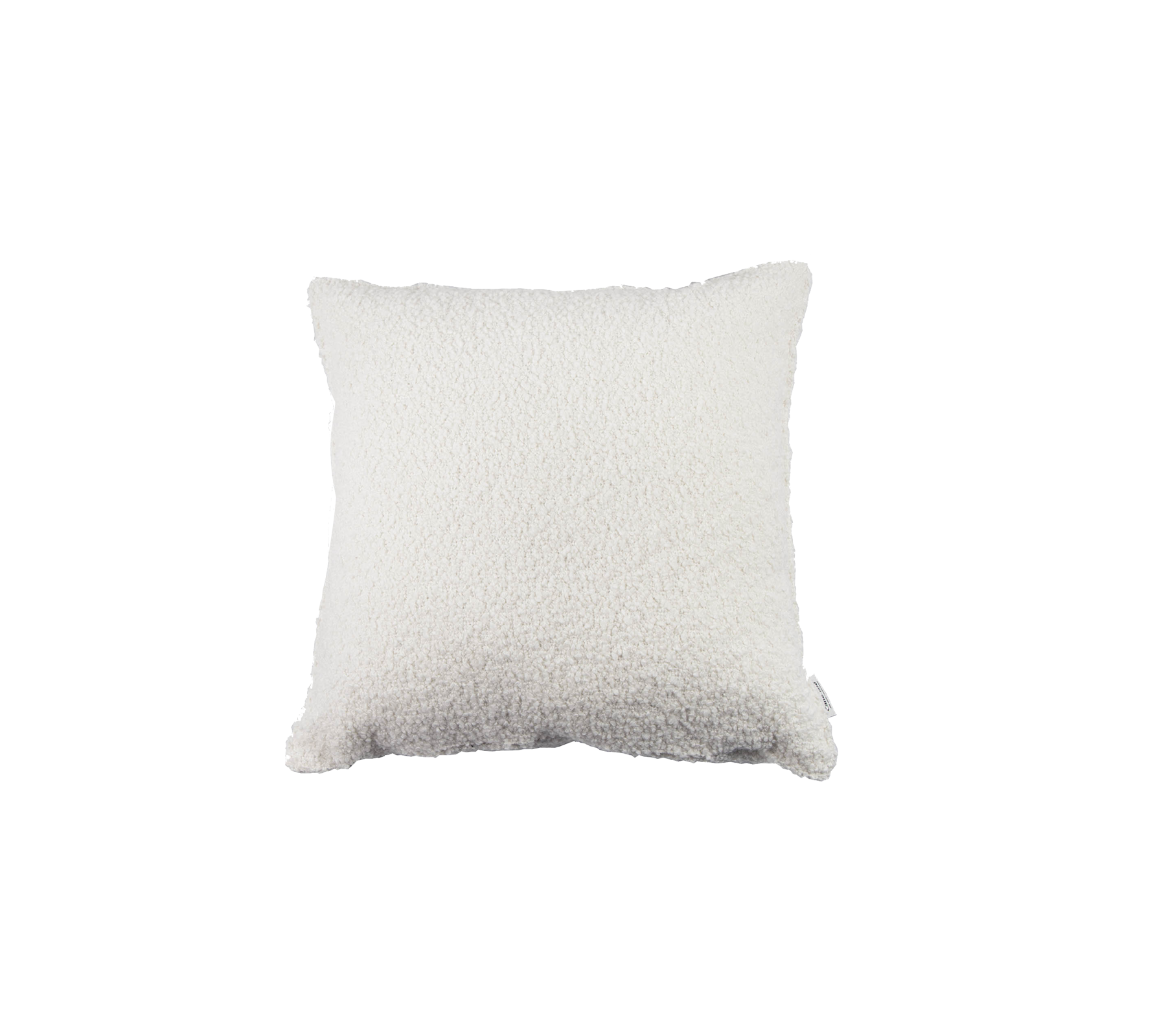 Cojín blanco suave y esponjoso con una superficie texturizada, ideal para añadir comodidad y estilo a cualquier espacio.