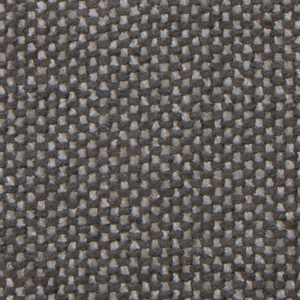 Primer plano de una tela gris texturada.