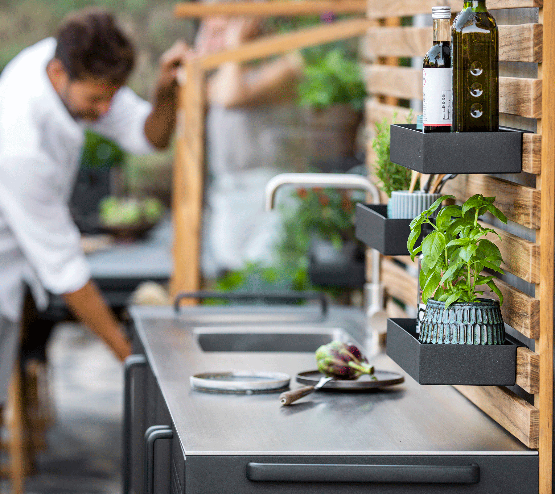 Table top incl. Sink and fixtures for Drop Kitchen